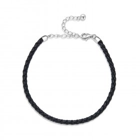 PANDORA Style Simple Leather Bracelet - SCB243-BK