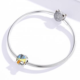 Pandora Style Silver Charm, Summer Journey, Multicolor Enamel - SCC1530
