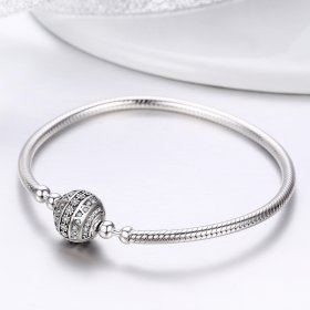 Silver Delicate Life Chain Bracelet - PANDORA Style - SCB062