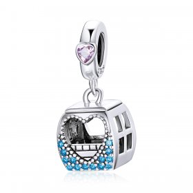 PANDORA Style Small Cable Car Dangle Charm - SCC1741