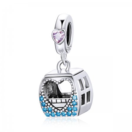 PANDORA Style Small Cable Car Dangle Charm - SCC1741