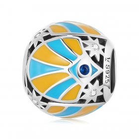 PANDORA Style Contrasting Color of Mans Star Eyes Charm - SCC2201