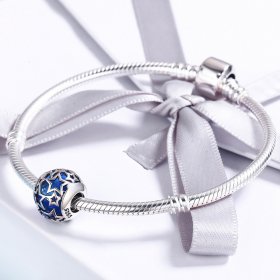 Pandora Style Silver Charm, Romantic Stars - SCC511