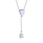 Pandora Style Amethyst Necklace - BSN271