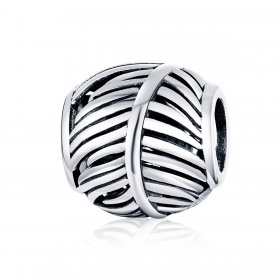 Pandora Style Silver Charm, Feather - SCC1509