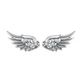 Pandora Style Angel Wings Studs Earrings - SCE1579