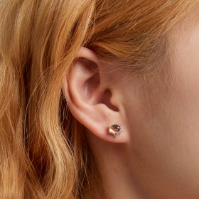 PANDORA Style Moonstone Fox Stud Earrings - SCE1386