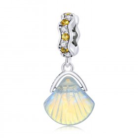 PANDORA Style Glass Shell Dangle Charm - SCC2211
