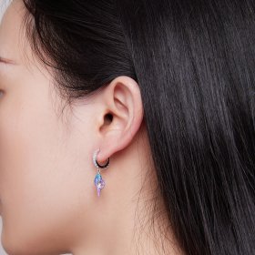 Pandora Style Dream Conch Hoops Earrings - BSE841
