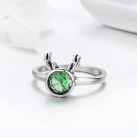 Silver Cute Antlers Ring - PANDORA Style - SCR244