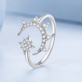 PANDORA Style Moon and Stars Open Ring - BSR300