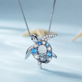 Pandora Style Necklace with Sea Turtle - BSN331