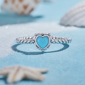 Pandora Style Heart-Shaped Open Ring - SCR927