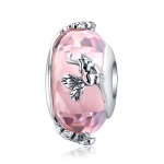 Silver Butterfly Murano Glass Charm - PANDORA Style - SCC1285