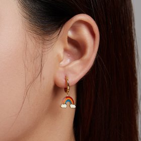 PANDORA Style Pop Rainbow Hoop Earrings - SCE1238
