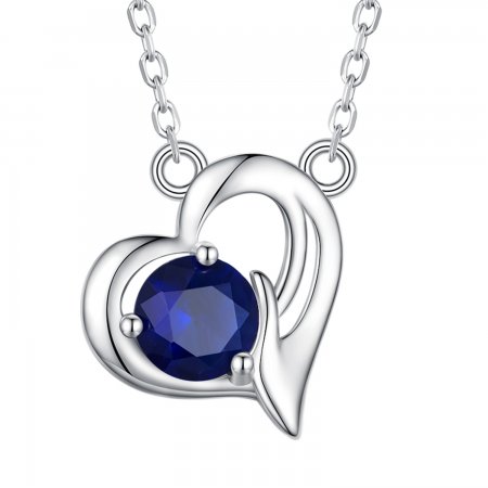 Pandora Style Asymmetrical Heart Necklace - SCN487