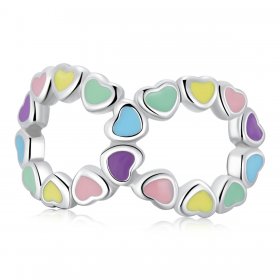 PANDORA Style Infinite Rainbow Heart Charm - SCC2160