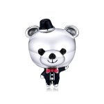 PANDORA Style Groom Bear Charm - SCC1473