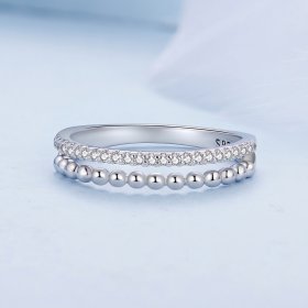 Pandora Style Double Layer Ring - BSR463