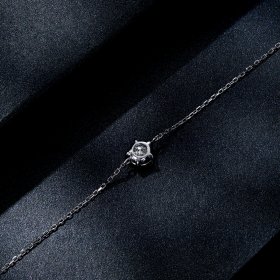 Pandora-style Sparkle Moissanite Bracelet - MSB001
