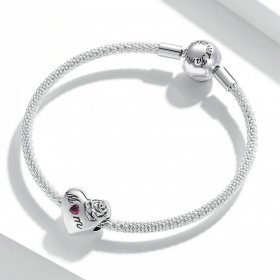 PANDORA Style Rose Heart Charm - SCC2072