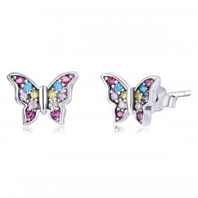 PANDORA Style Colorful Butterfly Stud Earrings - BSE514