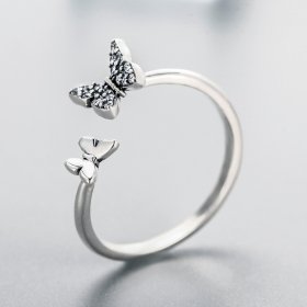 Silver Butterfly Dance Ring - PANDORA Style - SCR087