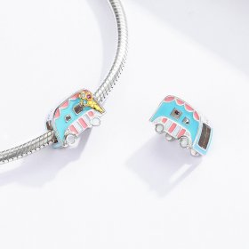 Two Tone Pandora Style Charm, Ice-Cream Van - BSC163