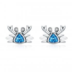 Silver Cute Little Crab Stud Earrings - PANDORA Style - SCE413