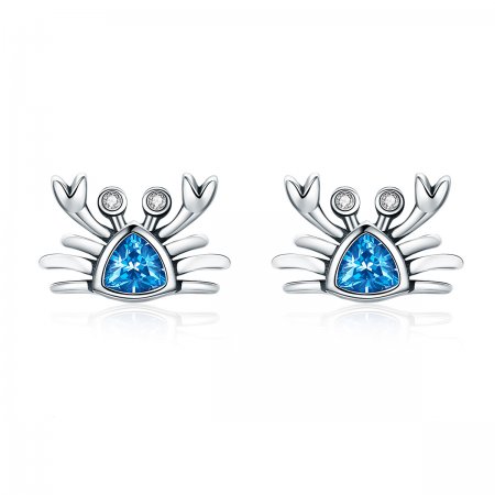 Silver Cute Little Crab Stud Earrings - PANDORA Style - SCE413