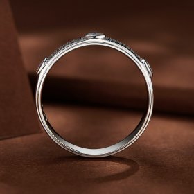 Pandora Style Delicate Moissanite Band Ring for Men - MSR032