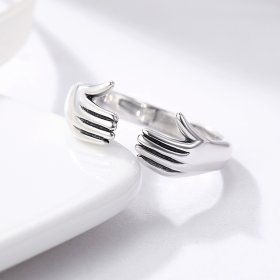 Silver Give Me A Hug Ring - PANDORA Style - SCR136