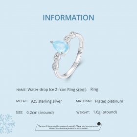 Pandora Style Droplet Ring - BSR331