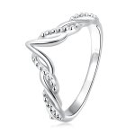 Pandora Style Tiara Wishbone Ring - BSR258