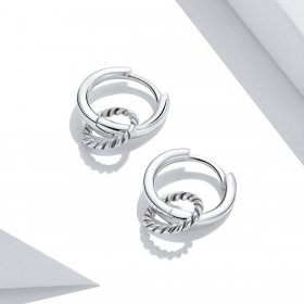 PANDORA Style Shuanghuan Hoop Earrings - SCE1199