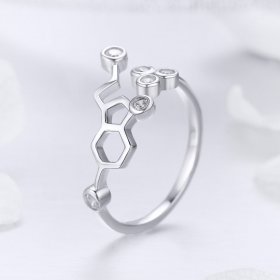 Silver Honeycomb Ring - PANDORA Style - SCR433