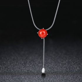 Silver Tears of Love Necklace - PANDORA Style - SCN182
