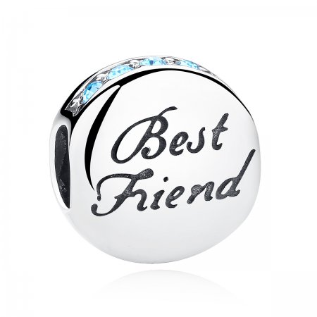 Silver Best Friend Charm - PANDORA Style - SCC022