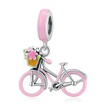 PANDORA Style Pink Bicycle Dangle Charm - SCC1975