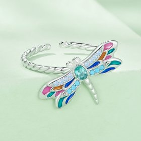 Pandora Style Dragonfly Ring - BSR385