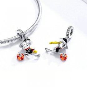 Pandora Style Silver Charm, Witch - BSC240