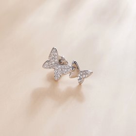 PANDORA Style Double Butterfly Stud Earrings - SCE1070