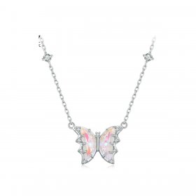 Pandora Style Butterfly Necklace - BSN345