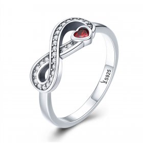 Silver Enduring Heart Ring - PANDORA Style - SCR415