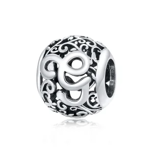 (image for) Openwork Flower Letter G Charm - PANDORA Style - SCC1444-G 