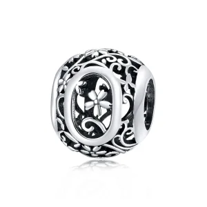 (image for) Openwork Flower Letter O Charm - PANDORA Style - SCC1444-O 