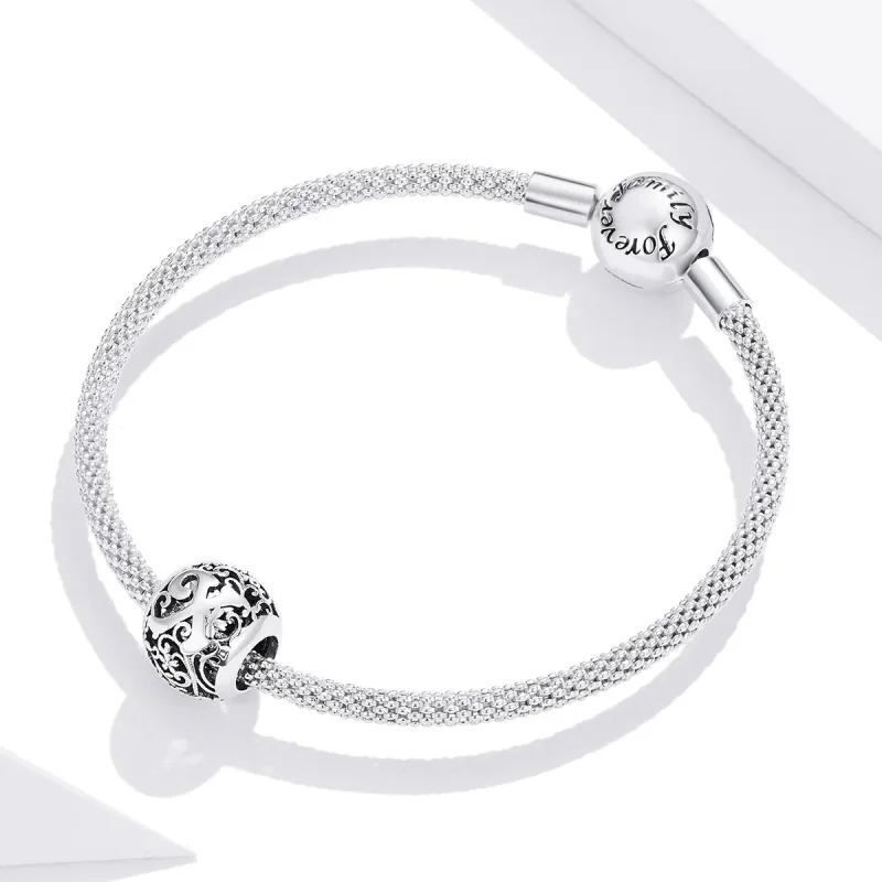 (image for) Openwork Flower Letter X Charm - PANDORA Style - SCC1444-X - View 3