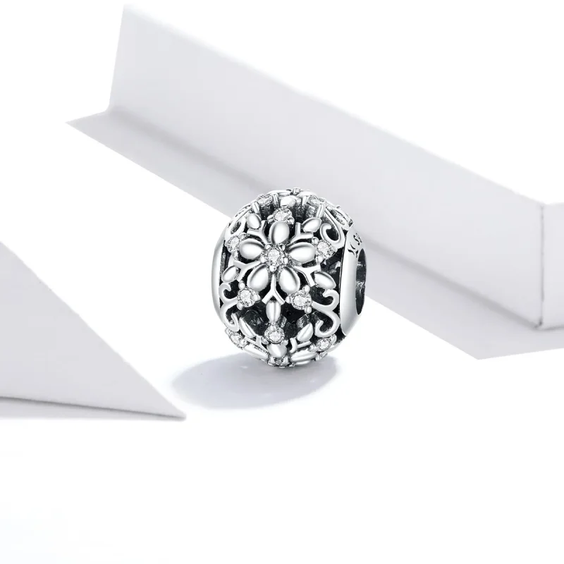 (image for) Openwork Snowflakes Charm - PANDORA Style - SCC1651 - View 2
