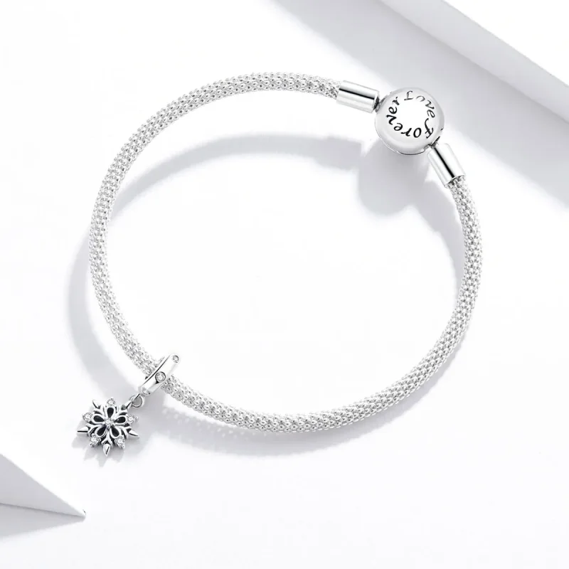 (image for) Crystal Snowflake Dangle - PANDORA Style - SCC1649 - View 3