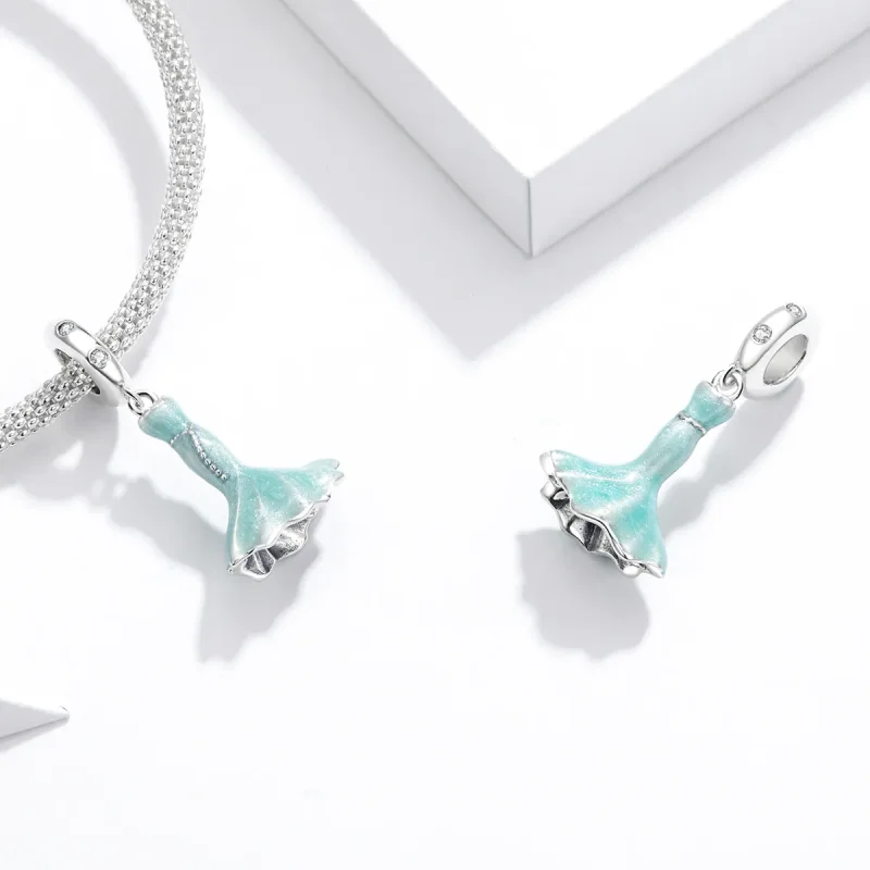 (image for) Fishtail Skirt Charm - PANDORA Style - SCC1647 - View 4